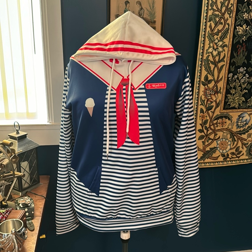 NWOT Scoops Ahoy Stranger Things Hoodie With Front Pocket In 2XL.
